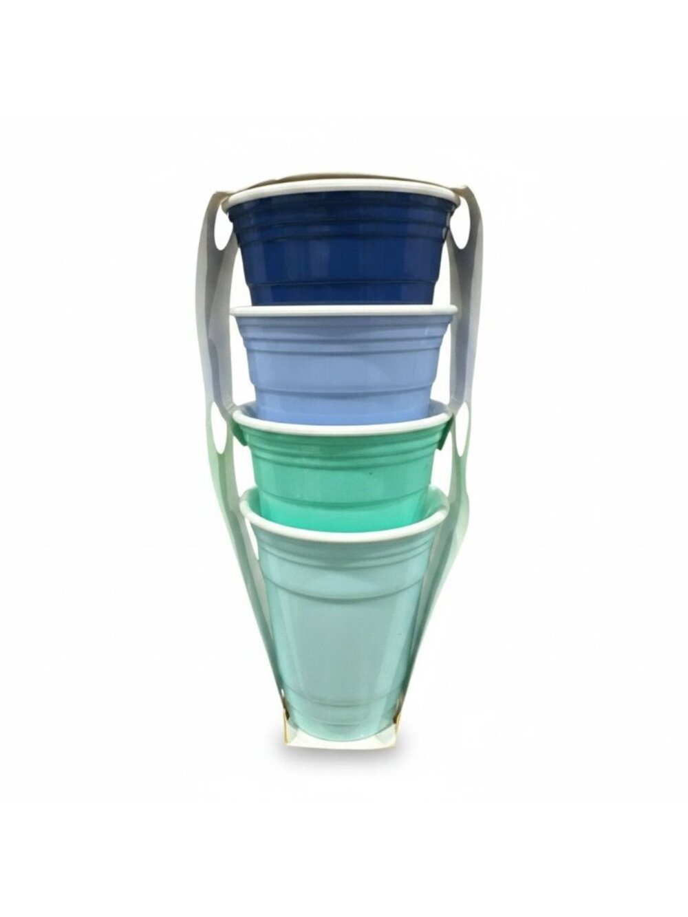 Sun Squad 4-Pack BPA-Free Dishwasher Safe Reusable Cups In Blue & Green